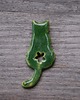 magnesy Ceramiczny magnes kot zielony