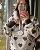 bluza bez kaptura damska Bluza z polaru Hearts