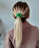 gumki do włosów Gumka jedwabna, scrunchie, frotka green grass MINI