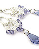 kolczyki swarovski Kolczyki Abril z bukietem lawendy - kryształy Swarovskiego