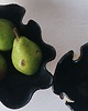 miski i misy Komplet czarnych ceramicznych misek
