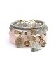 bransoletki z kamieni naturalnych Pink and grey vol. 29 /16-08-22/ set