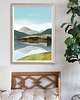 plakaty Sudety - widok z górami - plakat 50x70 cm