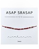 bransoletki na sznurku Bransoletka ASAP SRASAP - Kwarc czerwony, Hematyt - Morse