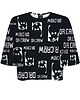 t-shirt damskie DR.CROW T-shirt Krótki CROP Logo Czarna