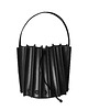 torby na ramię Czarny skórzany Bucket Bag PAULINE
