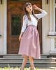 spódnice midi Pink Pastel - bawełniana spódnica midi