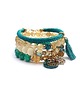 bransoletki z kamieni naturalnych Turquoise and ivory vol. 2 /16-08-22/ set