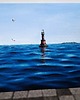 obrazy Fale Adriatyku Obraz Olejny 60x80 Morze Latarnia Błękit Spokój Ocean
