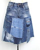 spódnice midi Patchworkowa spódnica jeans r.40/42