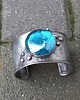 bransoletki wire wrapping Na niebiesko - bransoletka regulowana