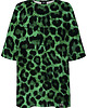 t-shirt damskie DR.CROW T-shirt Damski Oversize Green Panther