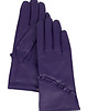 rękawiczki damskie Eleganckie skórzane modne rękawiczki damskie 100% skóra fioletowe