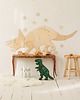 naklejki ścienne do pokoju dziecka Dinozaur TRICERATOPS  Dekoracja Ścienna Origami, drewniana