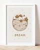 obrazy i plakaty do pokoju dziecięcego Plakat Księżyc Dream P362