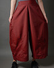 spodnie materiałowe damskie Spodnie szerokie bordowe