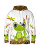 bluza z kapturem damska Damska Bluza z kapturem DR.CROW Cute Frog
