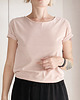 t-shirt damskie Ciepły róż Oversize