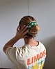 gumki do włosów Wełniana scrunchie w paski