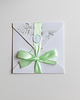 kartki scrapbooking Kartka ślubna kopertówka kwiatowa miętowa