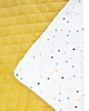 kocyki, kołderki, pościel dla dzieci Kocyk Tęczowe kropki - ŻÓŁTY