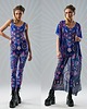 kombinezony damskie Zestaw BLUE MANDALA BLISS - Kombinezon z kimonem