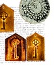 dodatki - różne 3 x zawieszka ceramiczna