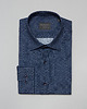 koszule męskie koszula 00322 dł. rękaw granatowy slim fit 176/182 39