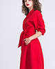 sukienki midi damskie Sukienka- Płaszcz LAUREN Red