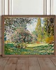 plakaty PLAKAT Monet, ogród obraz, sztuka ścienna, pejzaż