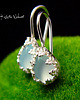 kolczyki wire wrapping Kolczyki Serenity- Agat Srebro Łezka