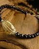 bransoletki z kamieni naturalnych Bransoleta Amulet Ochrony i Regeneracji - Prasiolit Turmalin Srebro