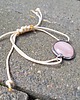 bransoletki wire wrapping Kwarc na lato  - bransoletka sznurkowa