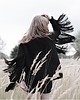 swetry damskie  Fringe Turtleneck Sweater
