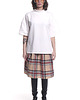 t-shirt damskie Tshirt oversized z półgolfem biały