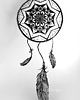 grafiki i ilustracje Łapacz snów / mandala,print