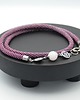 naszyjniki - inne Tangle magenta beads