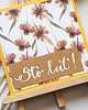 kartki scrapbooking Kartka handmade Sto lat Kwiatki Miodowa