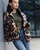 kurtki damskie Kurtka zimowa Leopardo