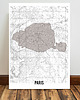 plakaty Paris mapa plakat  50x70 cm / A3 / A4