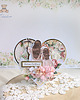 kartki scrapbooking Kartka serce dla Mamy, prezent na Dzień Matki "Roses" GOTOWA