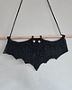 makramy Nietoperz - dekoracja na Halloween