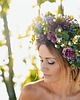 opaski do włosów Wianek z kwiatów sztucznych VIOLETTA