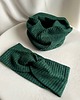 opaski do włosów Dzianinowy zestaw opaska na głowę i komin