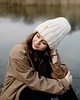 czapki damskie Wełniana czapka zimowa peruvian WOOLY off white