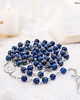 komunia - pozostałe Różaniec komunijny dla chłopca, LAPIS LAZULI 6mm, srebro 925, RĘKODZIEŁO