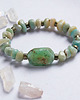 bransoletki z kamieni naturalnych UNIKAT - chryzopraz, amazonit, piryt