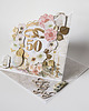 kartki scrapbooking 50 rocznica ślubu, złote gody, kartka 3d