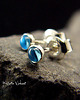 kolczyki z kamieniami Kolczyki Sztyfty - Topaz Swiss Blue Srebro -