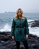kurtki damskie Kurtka Parka Raindrops GREEN